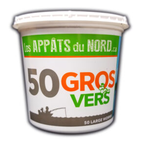 50 gros vers - Appâts du nord